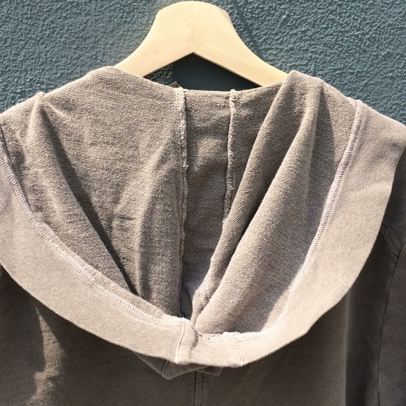 NSF Hoodie Kanga Pouch Raw/Exposed Seam Sand - Picture 8 of 8